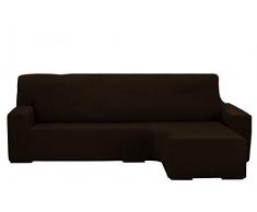 Martina Home Protection canapé avec Chaise Longue élastique Beirut, Marron, Bras Droit Court de 240 à 280 cm