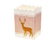 Wenko 8573100 Photophore Lumineuse Cerf sur Carreau Dimensions 17 x 13 x 1,5 cm 8 Pièces
