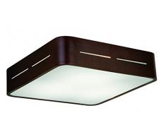 Viokef Lighting 4104301 Lustre 380 x 380 Terry, Métal, E27, Wenge, 38 x 38 x 8