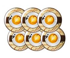 Domestic by MÃ¤ser, SÃ©rie Coffee Fantastic, Assiette Ã Dessert 20,5Â cm, dans LeÂ âÂ Lot de 6
