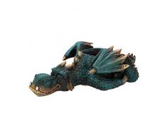 Nemesis Now Pot de Fleurs Dragon Dozing Vert 31,8 cm Taille Unique