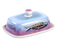Fox Trot FWAX9089 beurrier Porcelaine fishwax, Céramique, Poisson, 16,5 x 13 x 8 cm
