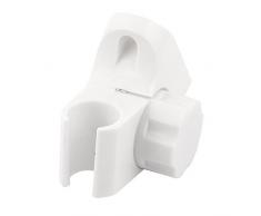 Support Mural pour pommeau de Douche réglable Blanc