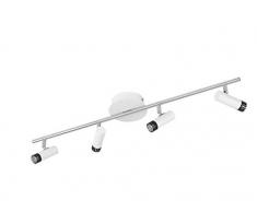 Eglo Lampe Spot LED lianello4Â Blanc/chromÃ© 93812Â E