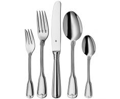 WMF 1216916040 Augsburger Faden, Couvert de Service Pour 6 personnes, Acier Inoxydable, Argent, 43,5 x 27 x 5,5 cm, 30 pièces