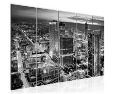 Tableau decoration murale Francfort sur le Main 200 x 80 cm - XXL Impression sur Toile Salon Appartment 5 Parties - prÃªt Ã accrocher - 608955c