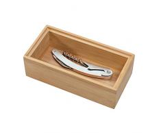 iDesign 43440EU, Petit Range Bambou Placard, Organiseur de tiroir pour Couverts et ustensiles de Cuisine, Beige, 7, 6 cm x 15, 2 cm x 5, 1 cm