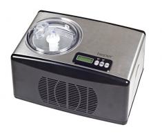 BEPER 70.257 Machine Ã CrÃ¨me GlacÃ©e Affichage LCD, 150 W, 1.5 liters, INOX