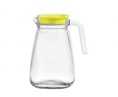 Pasabahce 448988 Carafe en verre avec bouchon en plastique, jaune, 1,8 l