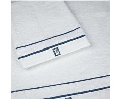 Bailet Serviette de Douche - Leman, Coton, Blanc, 50 x 100 cm