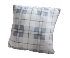 Comptoir du linge Coussin Ã©cossais imprimÃ© Jade, Microfibre, 50x50 cm