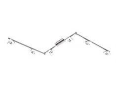 Wofi A + LED Plafond Spot Métal 5.2 W Intégré 80 x 110 x 780 cm, Métal, Nickel mat, Integriert 5.2 wattsW