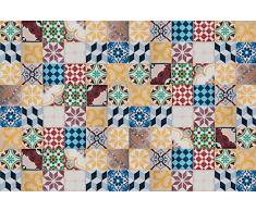 Viniliko Vintage Tiles Tapis en Vinyle Multicolore 133 x 200 cm