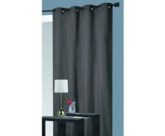 HomeMaison Rideau Isolant Thermique, Polyester, Anthracite, 140x260 cm