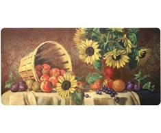 Floormad Kitchen Tapis Cuisine, PVC, Multicolore Art Décoratif 50x107 Multicolore