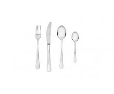 Gerlach G01-004AP-ZEST-24PU-S1S1-01 Un Ensemble de Couverts dans Une boÃ®te de 24 pcs, 18/10 Steel, Silber, 30 x 27 x 5 cm