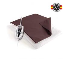 Daga L2 Coussin Chauffant, 46x34 cm, Autostop, 2 durÃ©e Possible, 100% Lavable, Coton, Polyvinyl Chloride (PVC), Marron 110W, 46x34cm