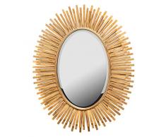 EUROCINSA Réf. 18254 Miroir Ovale Ruban, doré, 76 x 65 cm