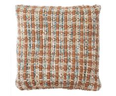 Dutch Decor Coussin Chloe 45x45 cm cuivre - Coussins Déco - Oreiller Décoratif - Déhoussable - Zippé