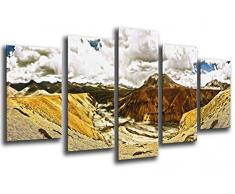 Tableau Moderne Photographique, Impression sur bois, Paysage DÃ©sert Pano, 165 x 62 cm, ref. 26054