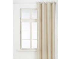 GIRONES Zen Gingham Grey Rideau avec Oeillets 135Â x 270Â cm