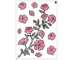 Plage 152707 Sticker Mural - Fleurs Sakura, 1 Planche, 48 x 68 cm