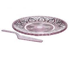 Premier Housewares 1402619 Pelle à Tarte en Verre Rose