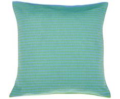 Fouta Futée Housse de Coussin carrée en Tissage fouta, Coton, Multicolore, 40x40 cm