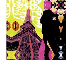 Scenolia Tableau dÃ©coration Murale Kiss ME Paris 90 x 90 cm | dÃ©co Design imprimÃ©e en France