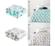 Design91 Plaid Doux en Polyester avec Motif Diamant 150 x 200 cm Argenté 150 x 200 cm