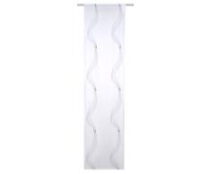 Home Fashion Panneau Coulissant, Tissu, Gris, 245 x 60 cm