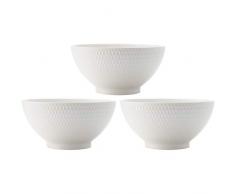 Maxwell & Williams White Basics Lot de 3 bols Ã fruits en porcelaine Blanc 20 cm