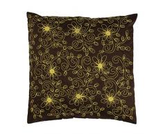 Thedecofactory 400083 Coussin, Polyester, Marron, 40 x 40 x 3 cm