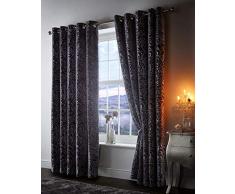 Portfolio Amelia Rideaux à Åillets en Velours écrasé Motif Floral en Polyester 168 x 229 cm