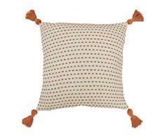 furn. Ezra Coussin Garni de Plumes, Corail, 50 x 50cm