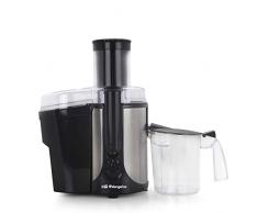 Orbegozo LI 6000 Blender pour légumes et fruits, bouche extra large 8,5 cm, 19000 tr/min en acier inoxydable, 2 vitesses, 1200 W, récipients 1L pour jus et 1,8 l pour pulpe