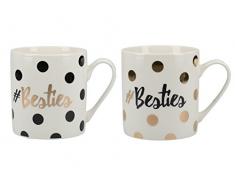 Creative Tops # Besties Cadeau Tasses en Porcelaine, Multicolore, 8Â x 11Â x 9Â cm