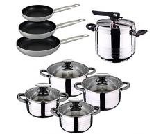 San Ignacio Batterie de Cuisine, chromé, 22/26/30