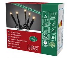 Konstsmide 6353-820 Guirlande Lumineuse à Micro LED, Plastique, 3 W, Or