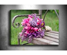 Bonamaison Peinture sur toile, multicolore, 30 x 40 cm - Conçu et fabriqué en Turquie