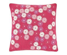 Dutch Decor Coussin Merode 45x45 cm Fuchsia - Coussins Déco - Oreiller Décoratif - Déhoussable - Zippé