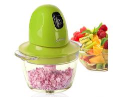 Oursson Hachoir, 4 Lames en Acier Inoxydable, Bol en verre, volume 800 ml, 300 Watts, Vert, CH3010/GA