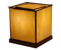 Ivintage Thales bureau CUBE, beige et marron oxyde, 13Â x 13Â x 16Â cm