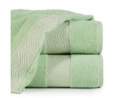 Eurofirany Lot de 6 Serviettes de Toilette en Coton avec Coutures métalliques 50 x 90 cm