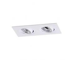 EcoLuz Spot LED encastrable GU10, Blanc, 17,3Â x 9,0Â x 2,5Â cm