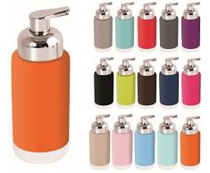 MSV Distributeur de Savon Moderne 28 x 6,5 x 6,5 cm. Orange