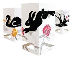 Mayves Cardle Cartes de vÅux et bougeoir (2 en 1) Scènes de la Collection Lowlands (Swan, Lapin et hirond) (H) x 14 (l) cm, conçu et fabriqué en Hollande, Taille Unique