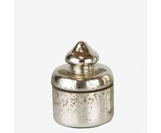 Better & Best Pot sous Miroir argenté, Dimensions 8 x 8 x 11 cm, matériau : Verre, Taille Unique