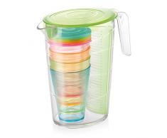 Tescoma Mydrink Carafe 4Â Verres avec Couvercle, Vert, 23Â x 13Â x 23,2Â cm