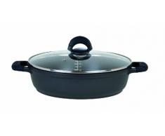 GSW 4581 SilcoGUSS Cocotte Noir, Noir/Transparent, 24 cm